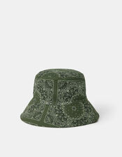 Reversible Bandana Print Bucket Hat, , large
