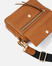 Leather Cross-Body Camera Bag , Tan (TAN), large