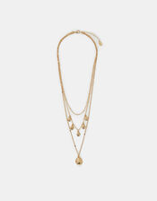 Triple Layered Disc Necklace, , large