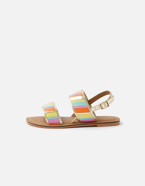 Rainbow Stripe Sandals Multi Girls Flip Flops Sandals Accessorize Global