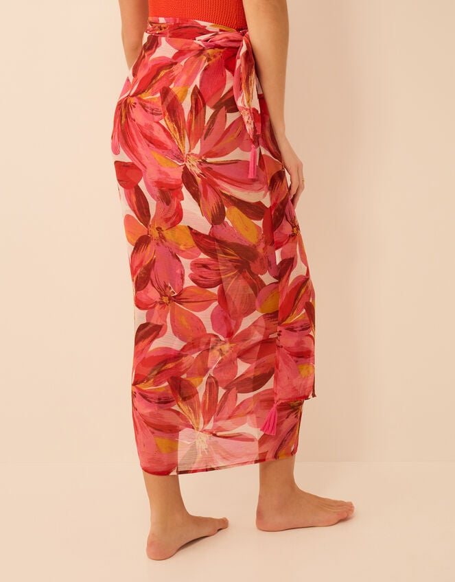 Floral Print Sarong, , large