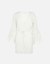 Lace Trim Playsuit , Ivory (IVORY), large