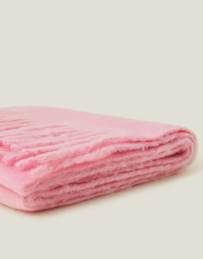 Plain Tassel Scarf, Pink (PINK), large