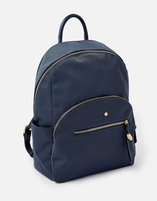 Nell Nylon Backpack, Blue (NAVY), large