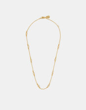 14ct Gold-Plated Cubic Zirconia Collar Necklace, , large