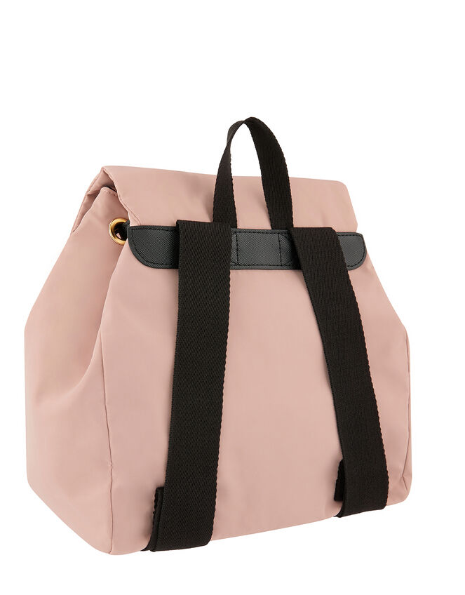 Sporty Nylon Backpack, Pink (PINK), large