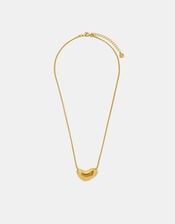 Stainless Steel Molten Pendant Necklace, , large