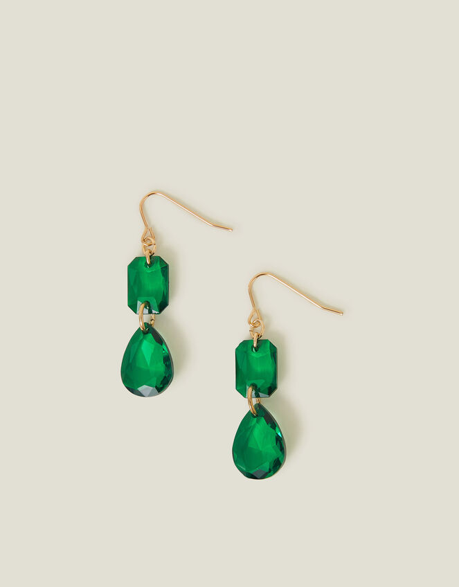 Cut Crystal Drop Earrings, , large