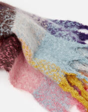 Birdy Fluffy Check Scarf, , large