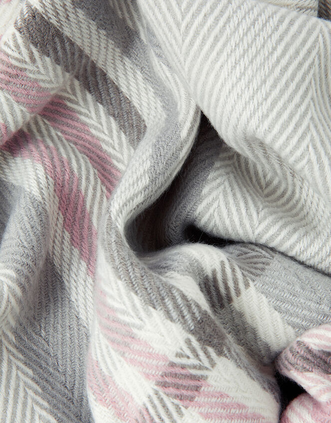 Check Blanket Scarf, , large