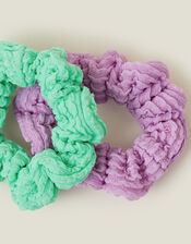 2-Pack Textured Scrunchies, , large
