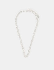 Chain Necklace, Silver (SILVER), large
