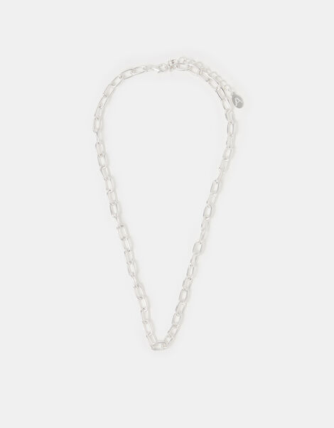 Chain Necklace, Silver (SILVER), large