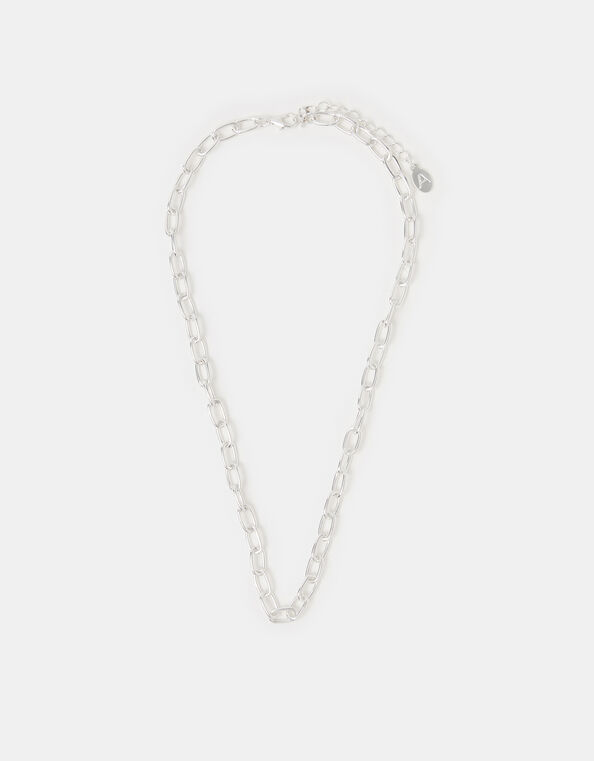 Chain Necklace, Silver (SILVER), large