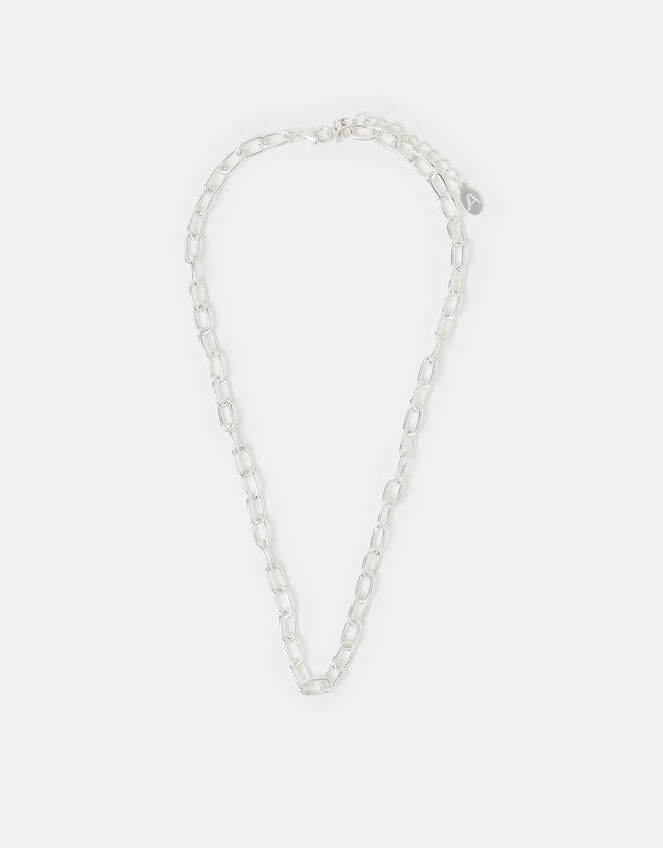 Chain Necklace, Silver (SILVER), large