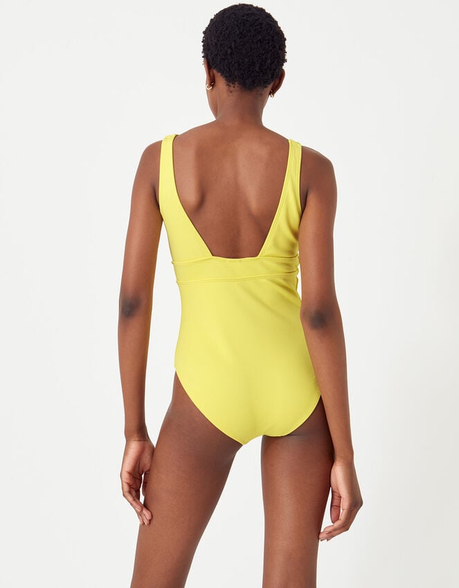 Lexi Ribbed Shaping Swimsuit, Yellow (YELLOW), large