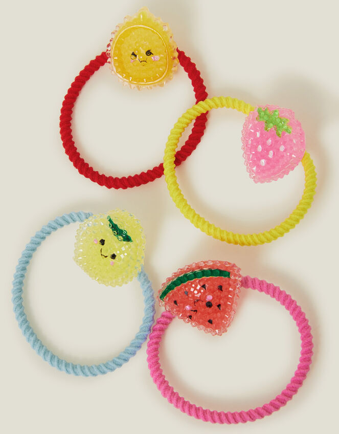 4-Pack Girls Sparkle Fruit Hairbands, , large