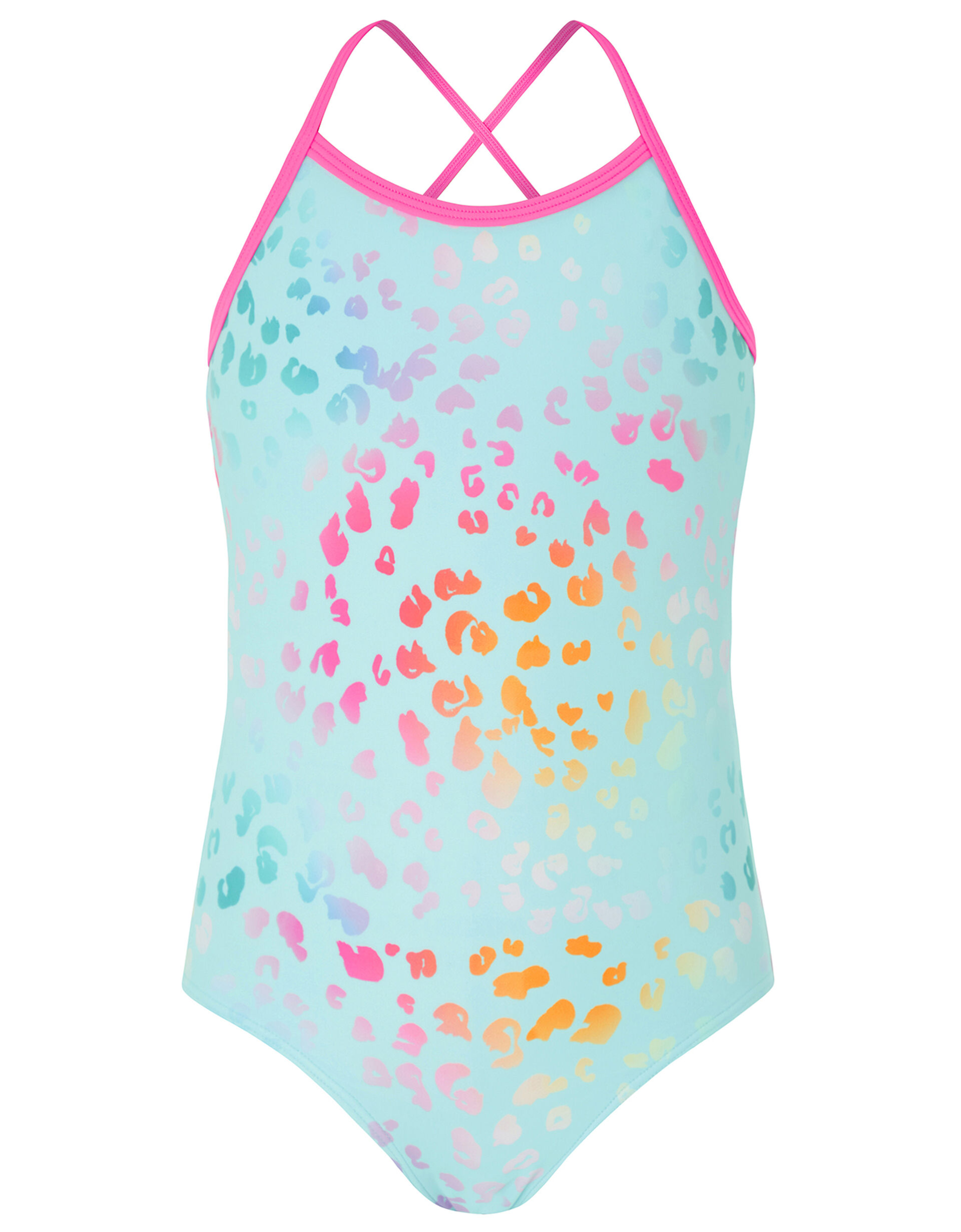 Ombre Animal Print Swimsuit, Multi (BRIGHTS-MULTI), large