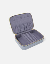 Josie Croc Jewellery Box, Blue (BLUE), large