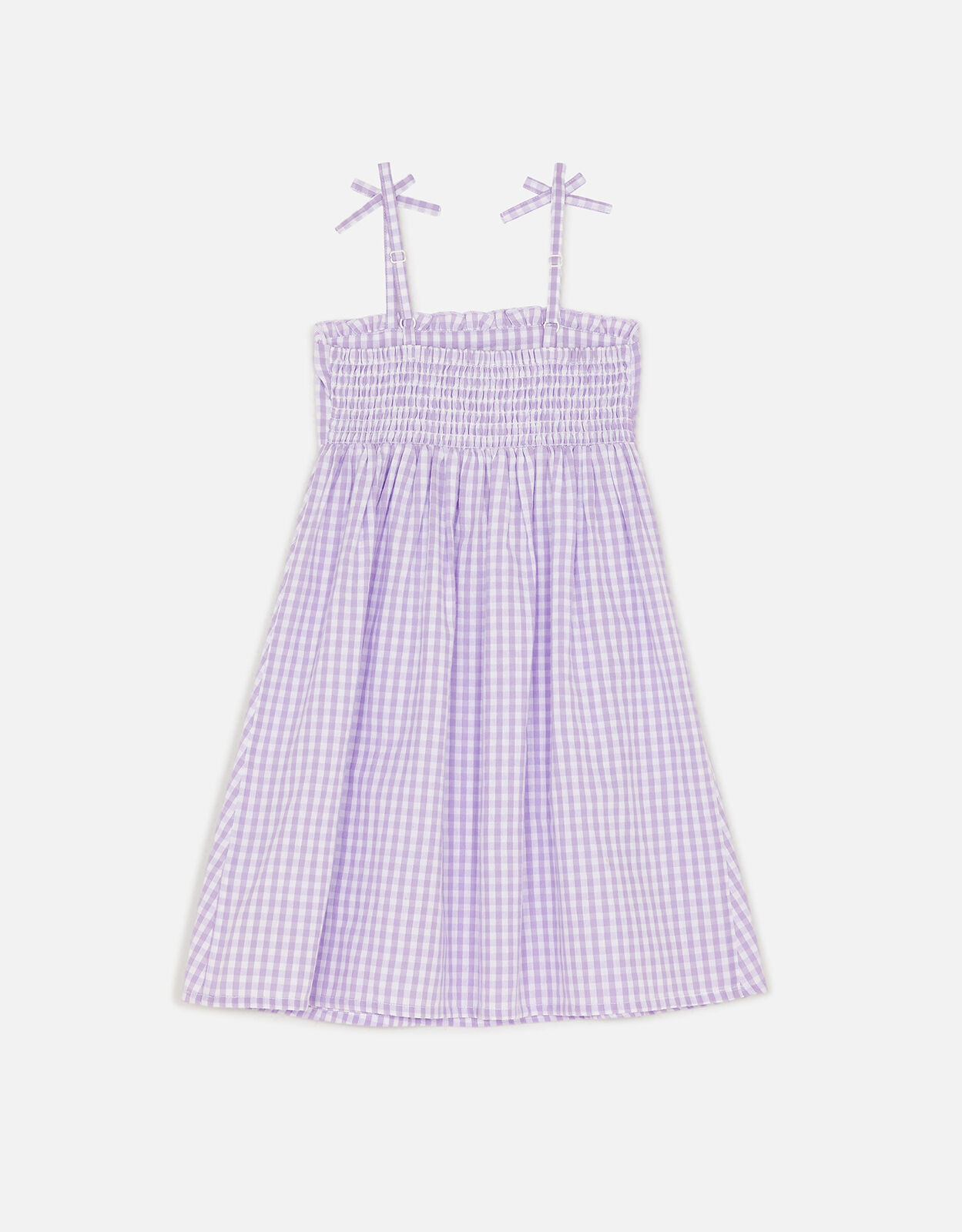 Girls purple shop gingham dress