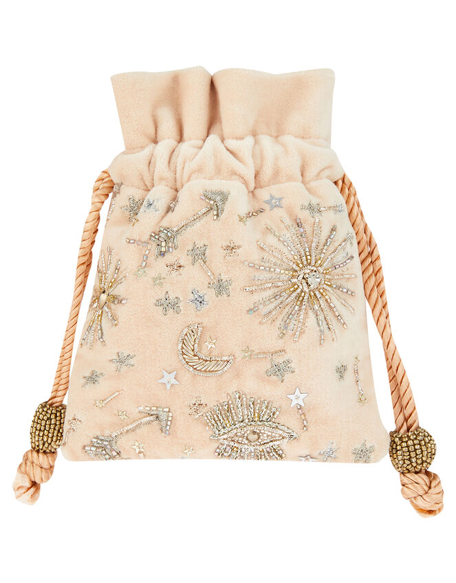 Ophelia Starry Embellished Jewellery Pouch, , large