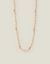Pearl Bead Round Necklace, , large