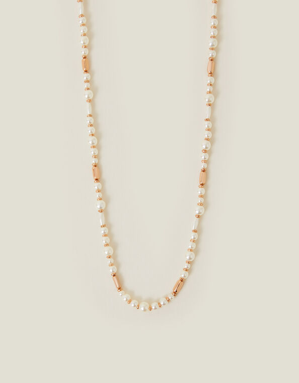 Pearl Bead Round Necklace, , large