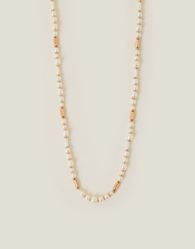 Pearl Bead Round Necklace, , large