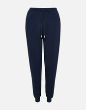 Lounge Joggers in Organic Cotton , Blue (NAVY), large