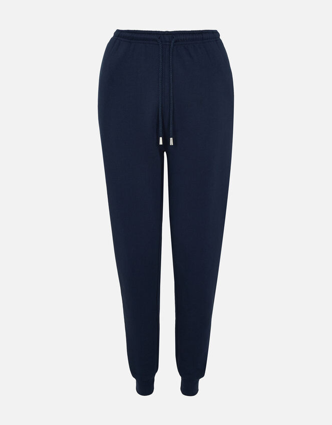 Lounge Joggers in Organic Cotton , Blue (NAVY), large