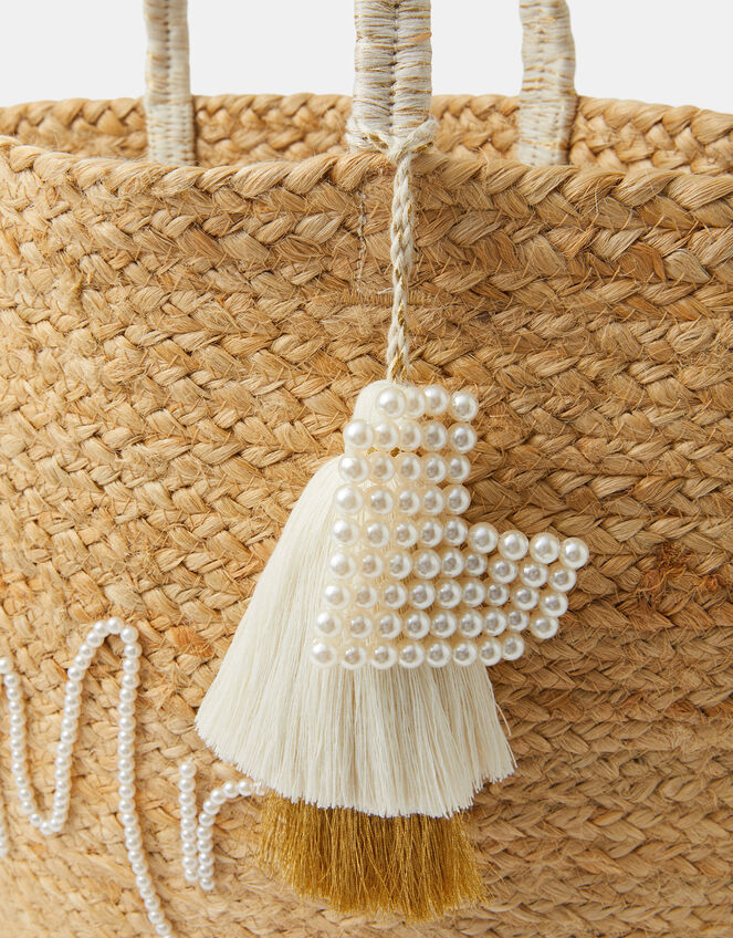 Mrs Jute Beach Bag, , large