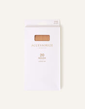 20 Denier Body Control Tights , Nude (NUDE), large