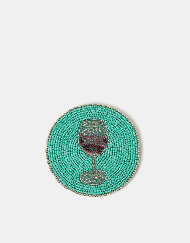 Beaded Wine Coaster, , large