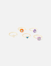Eye Candy Enamel Rings 5 Pack, Multi (BRIGHTS-MULTI), large