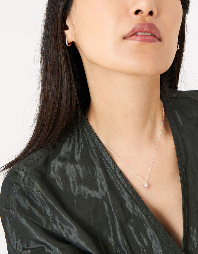 Healing Stones Necklace - Rose Quartz, , large