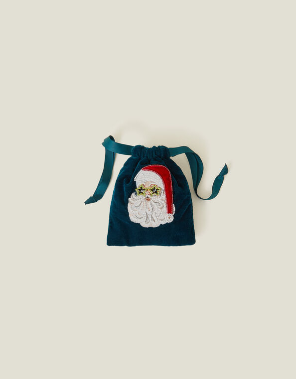 Santa Drawstring Mini Pouch, , large
