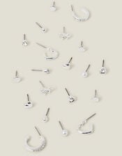 10-Pack Bow Stud and Hoop Earrings, , large