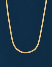 14ct Gold-Plated Omega Chain Necklace, , large