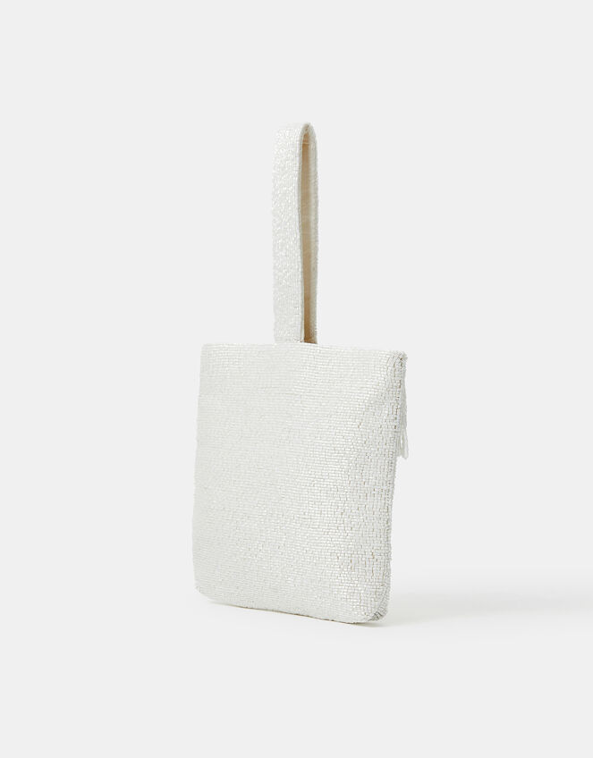 Bridal Beaded Fringe Bag, , large