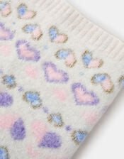 Girls Heart Fair Isle Snood, Multi (PASTEL MULTI), large