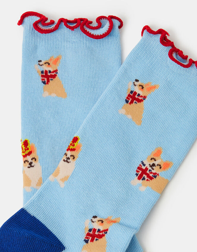 Corgi Print Socks, , large