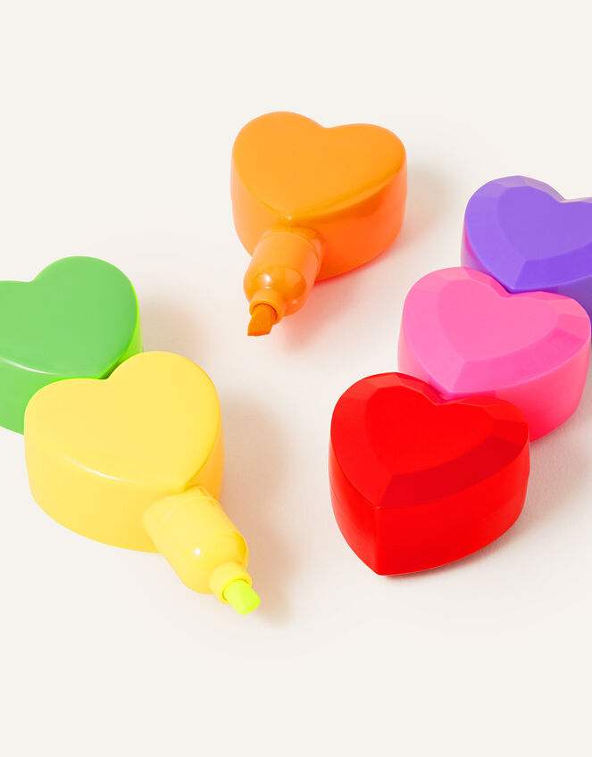 Girls Heart Stacking Highlighters, , large