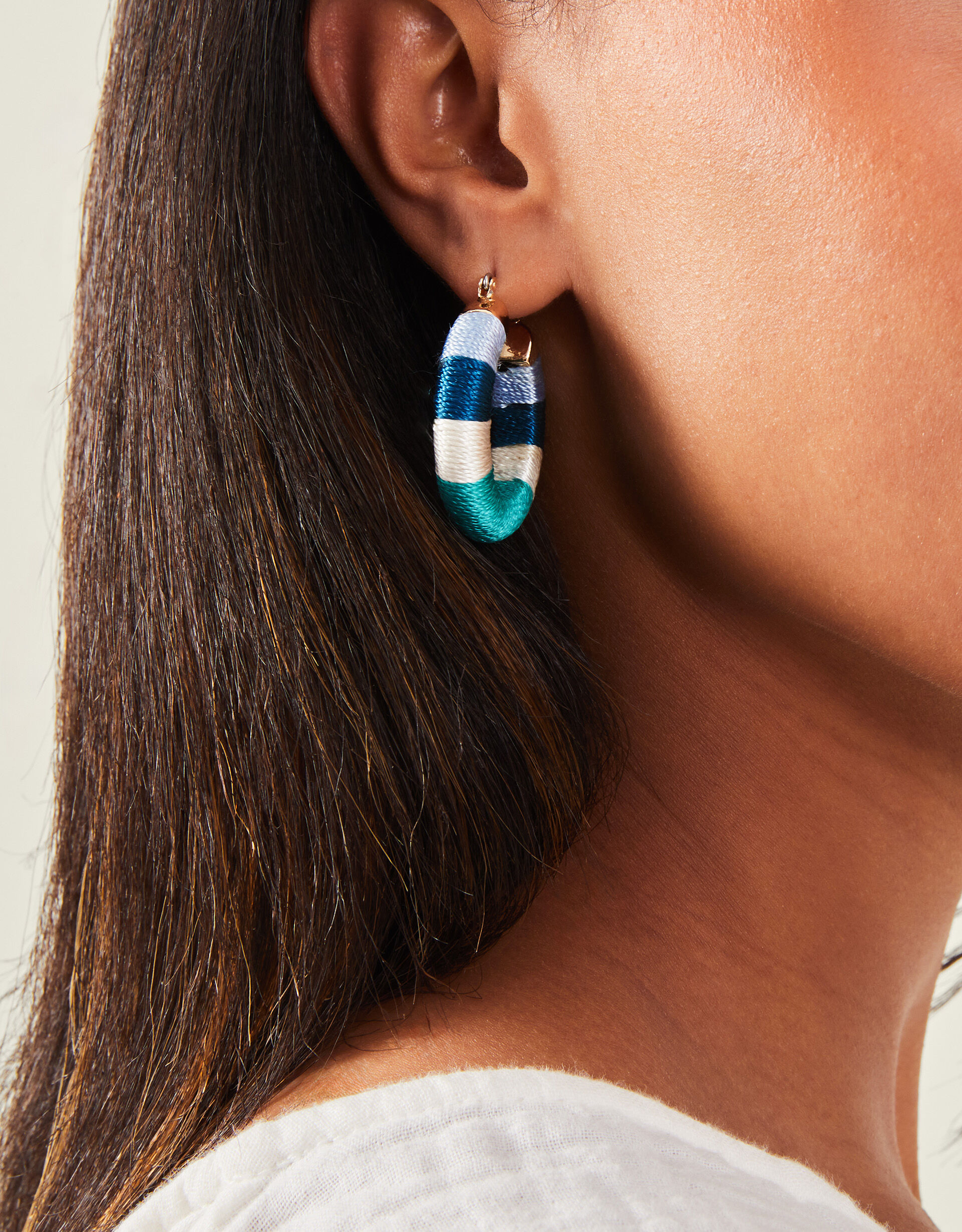 Chunky Thread Hoop Earrings Hoop Earrings Accessorize Global