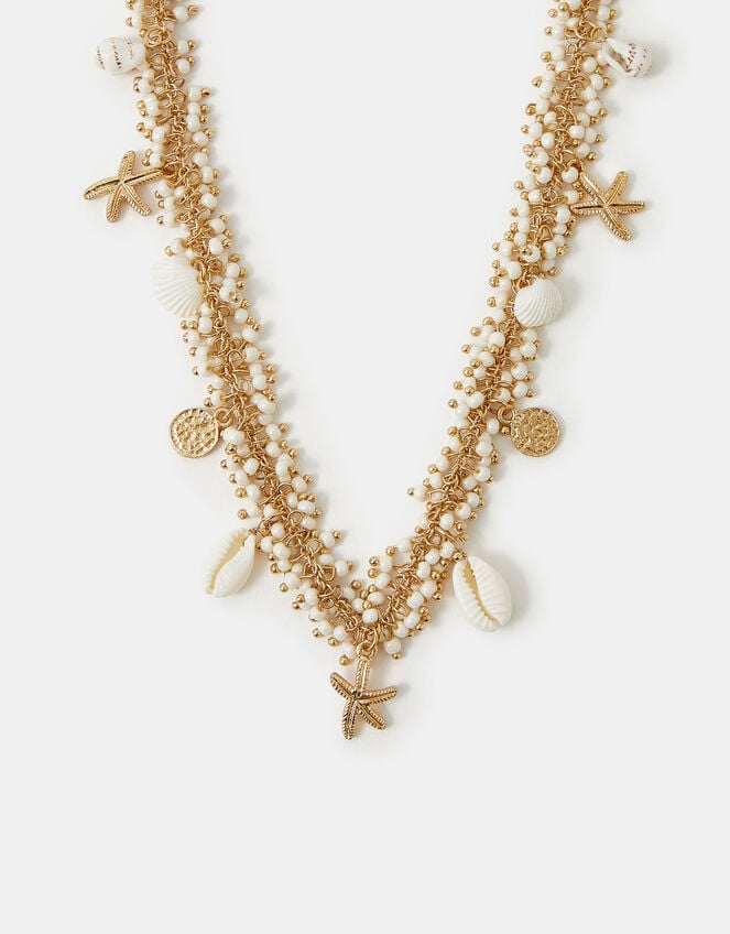 Seashell Starfish Bead Necklace