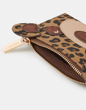 Leopard Print Teddy Card Holder, , large