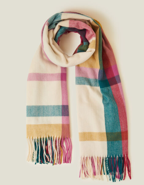 Check Blanket Scarf, , large