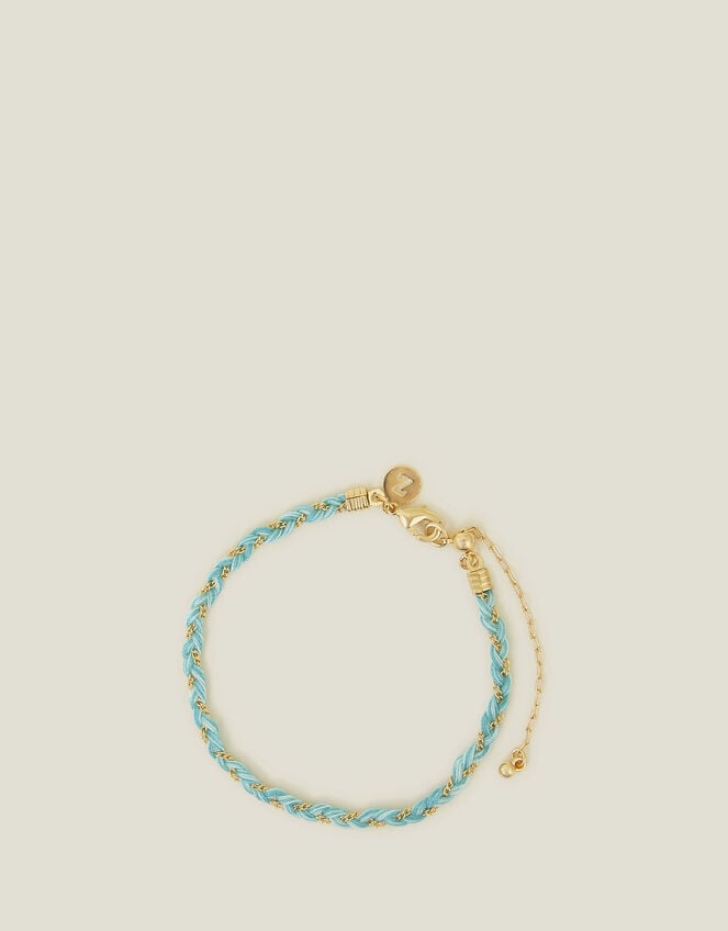 14ct Gold-Plated Chain Braid Bracelet, , large