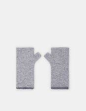 Wool & Cashmere Blend Wrist Warmers, Grey (GREY), large
