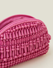 Hand-Beaded Tassel Purse, , large