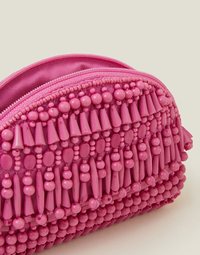 Hand-Beaded Tassel Purse, , large